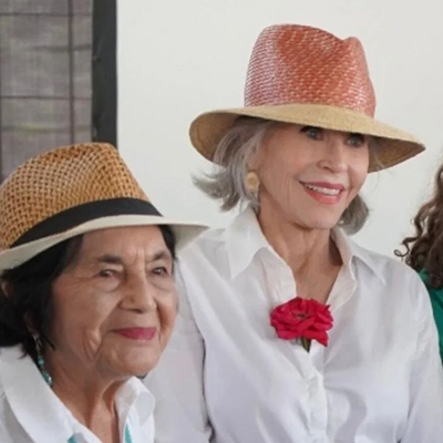 Jane Fonda and Dolores Huerta
