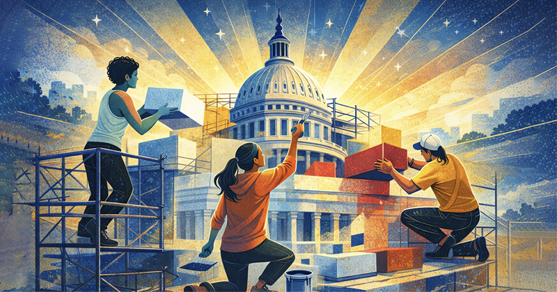 Fighting for America: How We Win 2026 event banner for February 7 in Palo Alto